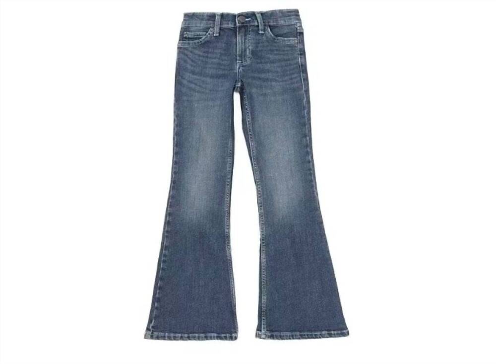 NEW WRANGLER girls' juliet flare jeans in med wash